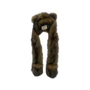 SpiritHoods Grizzly Bear Faux Fur Women’s/Adult Hat with pockets